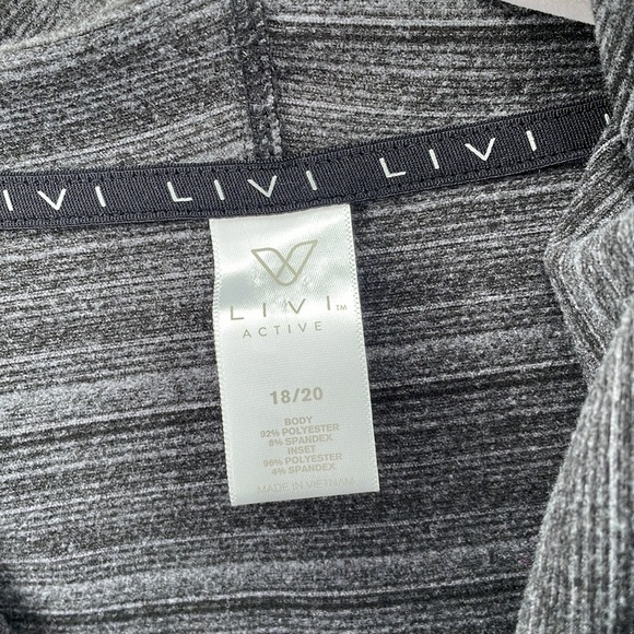 Livi Active adorable space dyed high neck and full zip hoodie,  size 18-20 - Picture 4 of 8